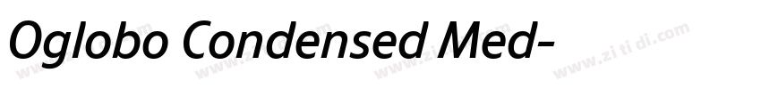 Oglobo Condensed Med字体转换